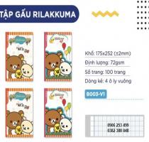 Tập 100 trang  GẤU RILAKKUMA – Tập B5 Cho Sinh Viên